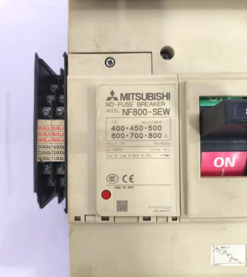 MITSUBISHI NF800-SEW DSN800-CS NO-FUSE BREAKER WITH MOTOR OPERATOR CONTROL - Image 16