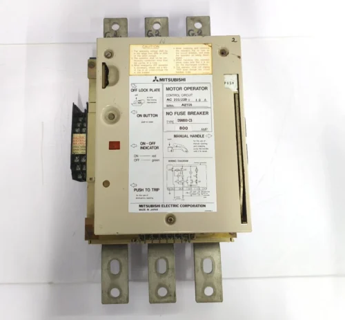 MITSUBISHI NF800-SEW DSN800-CS NO-FUSE BREAKER WITH MOTOR OPERATOR CONTROL - Image 9