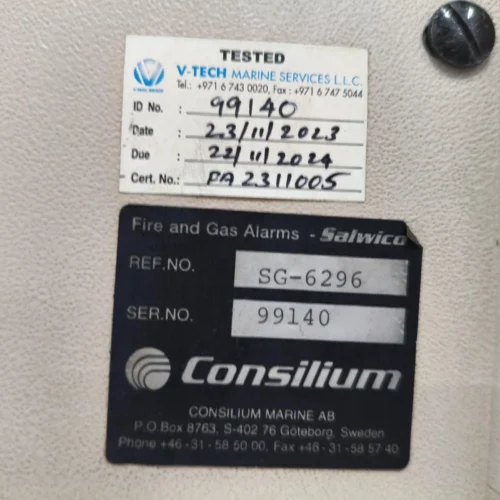 CONSILIUM CS 3004 FIRE AND GAS ALARM SYSTEM – SALWICO SG-6296 - Image 15