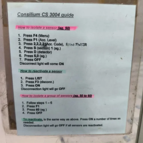 CONSILIUM CS 3004 FIRE AND GAS ALARM SYSTEM – SALWICO SG-6296 - Image 13
