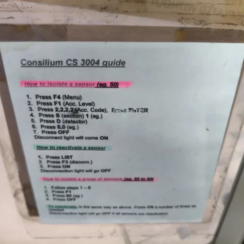 CONSILIUM CS 3004 FIRE AND GAS ALARM SYSTEM – SALWICO SG-6296 - Image 12