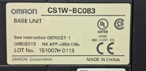OMRON CS1W-BC083 BASE UNIT - Image 7
