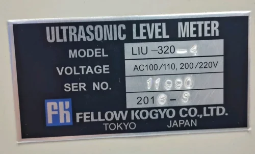 FELLOW KOGYO LIU-320 ULTRASONIC LEVEL METER LIU-320-4 - Image 8