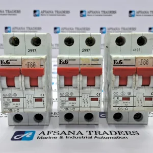 LOT OF 3X F&G L7-10/2/C MINIATURE CIRCUIT BREAKER C10