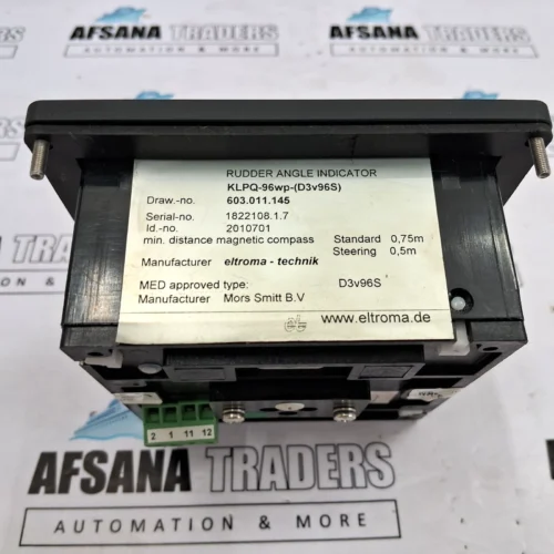 ELTROMA-TECHNIK KLPQ-96wp-(D3v96s) RUDDER ANGLE INDICATOR - Image 9