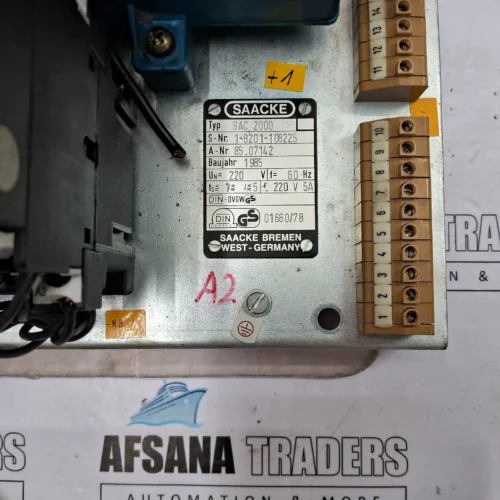 SAACKE BAC 2000 BURNER CONTROL UNIT 230V 60Hz - Image 11