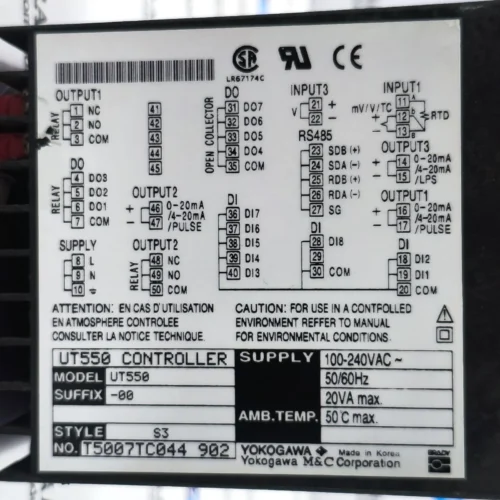 YOKOGAWA UT550 DIGITAL INDICATING CONTROLLER - Image 6