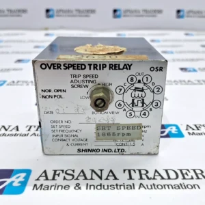SHINKO OSR OVER SPEED TRIP RELAY 1865 RPM