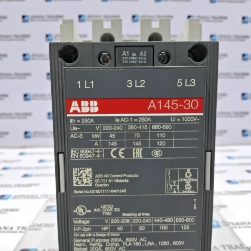 ABB A145-30-11 MAGNETIC CONTACTOR 1SFL471001R8011 220-240V 50/60HZ 145A - Image 4