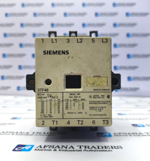 SIEMENS 3TF48 100A 600VAC CONTACTOR