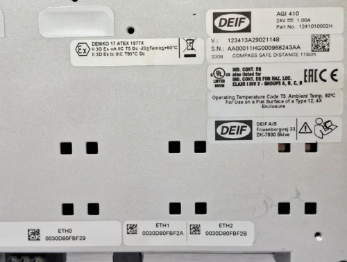 DEIF AGI 410 TOUCHSCREEN DISPLAY UNIT 1241010002H - Image 13