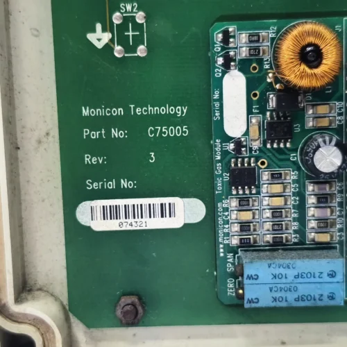 MONICON C75005 SINGLE CHANNEL GAS MONITOR REV: 3 - Image 9