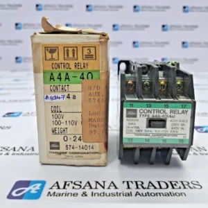 TOSHIBA A4A-40(4A) CONTROL RELAY 100V 100-110V 50/60HZ