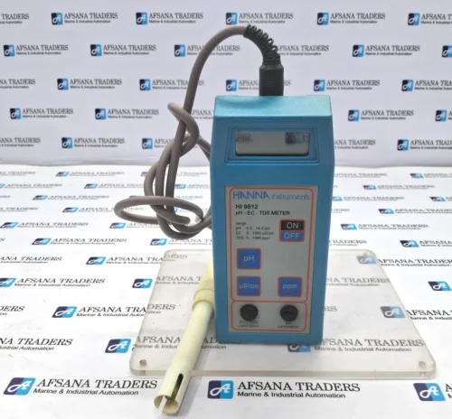 Hanna HI9812-51 Multiparameter-Messgerät – PH, EC, TDS, °C – Bis 1990 µS/cm, Spritzwasserfest, Für Wasseranalyse