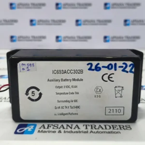 GE IC693ACC302B AUXILIARY BATTERY MODULE 3 VDC 15AH T4A