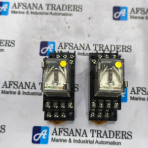 LOT OF 2X OMRON MY4N-D2 RELAY WITH BASE 2226YF 24 VDC MAX.5A 250V