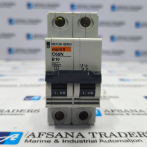 MERLIN GERIN MULTI 9 C60N 2-POLE MINIATURE CIRCUIT BREAKER 400V~ 10A
