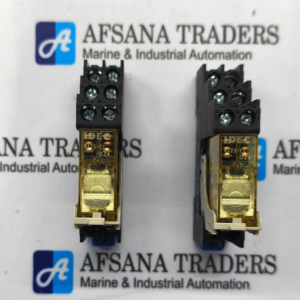 LOT OF 2X IDEC RJ2S-CL-DZ4 POWER RELAY WITH BASE SJ2S-07L 24VDC 250V 8A