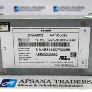 SIEMENS SINAMICS AVT-COMBI MODULE 6SL3995-6LX00-0AA0 24VAC 24VDC 800mA