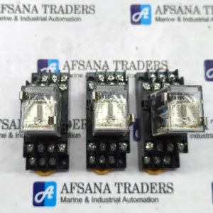 LOT OF 3X OMRON MY4N-D2 MINIATURE POWER RELAY WITH BASE 1898YF 24V DC